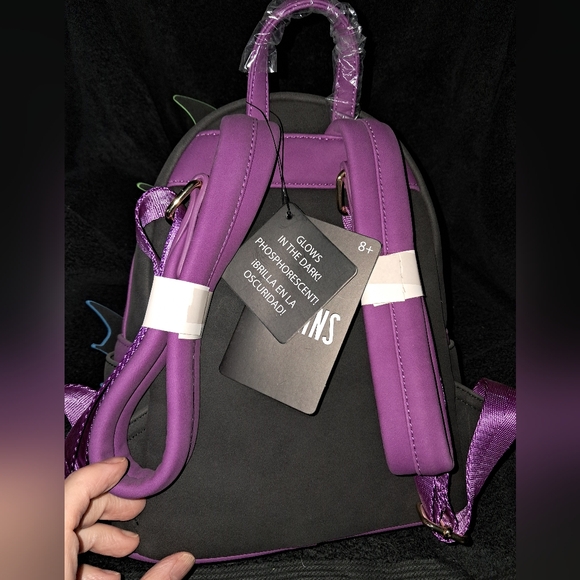 Exclusive GITD Maleficient Dragon Loungefly Mini Backpack - Picture 3 of 5